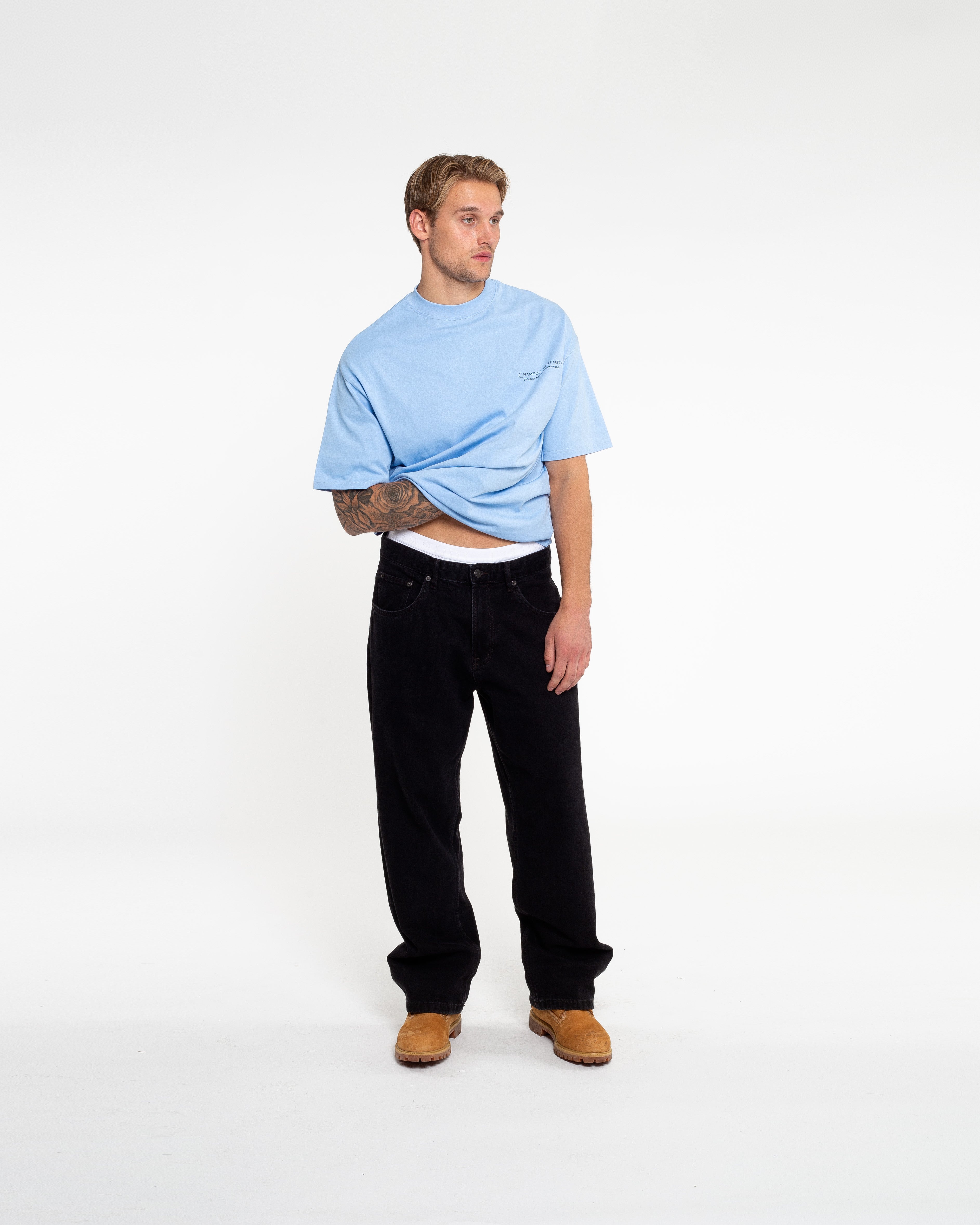 CHAMPION T-SHIRT - BABY BLUE