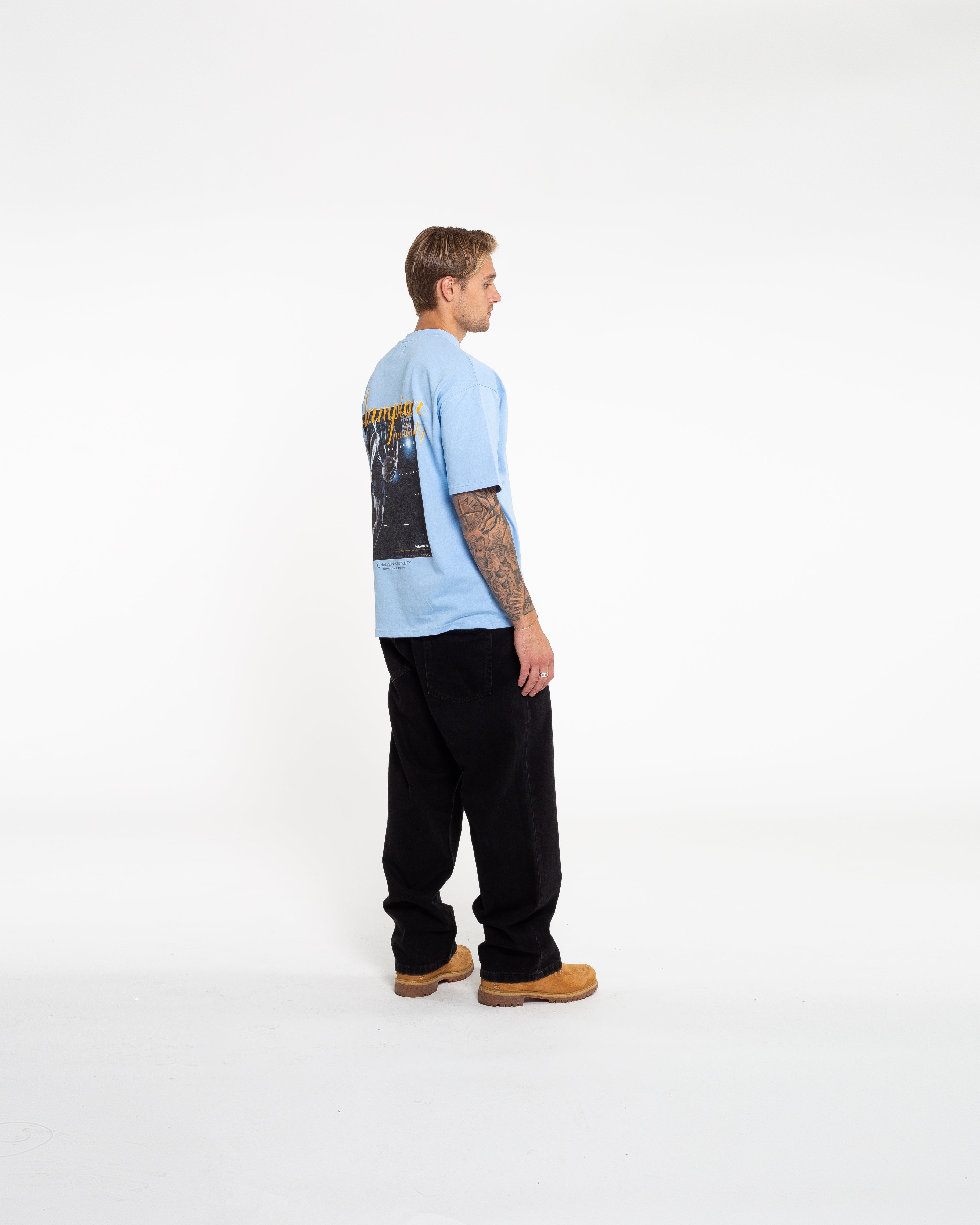 CHAMPION T-SHIRT - BABY BLUE