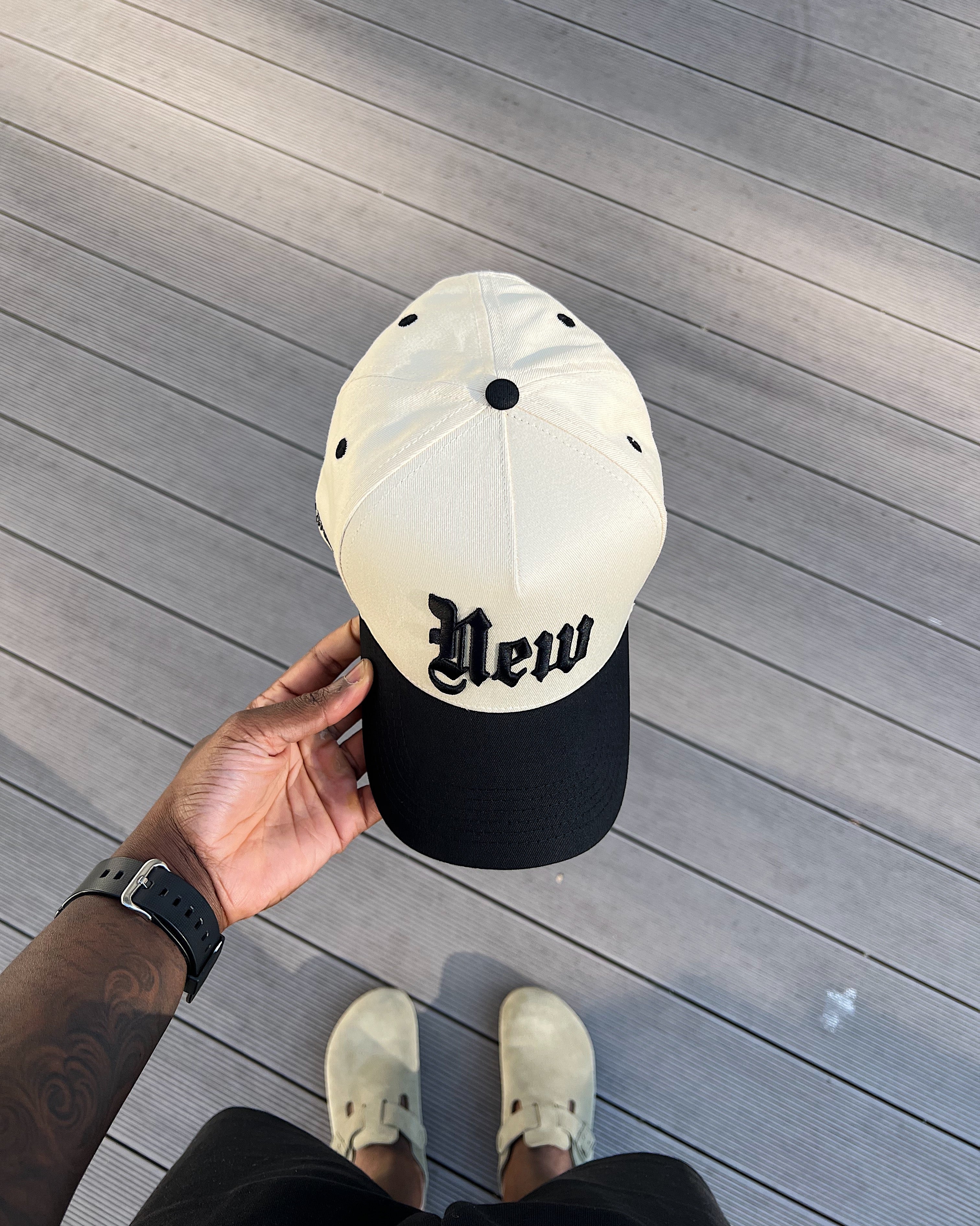 CHOICES BASEBALL CAP - IVORY / BLACK