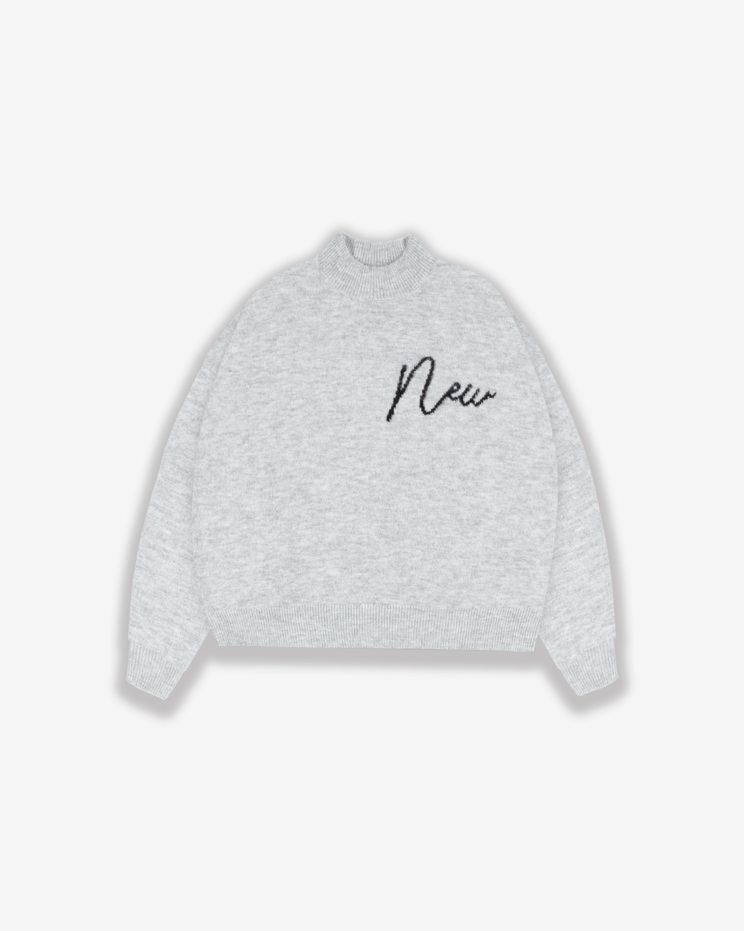 INITIAL COMFY SWEATER - GREY