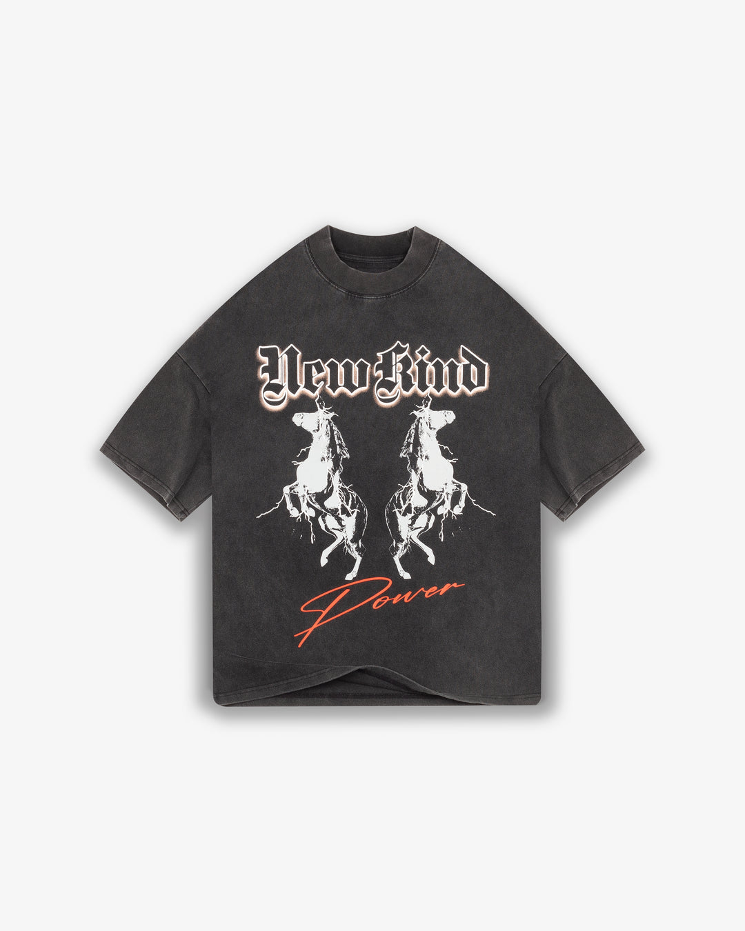 HORSE POWER T-SHIRT - VINTAGE BLACK