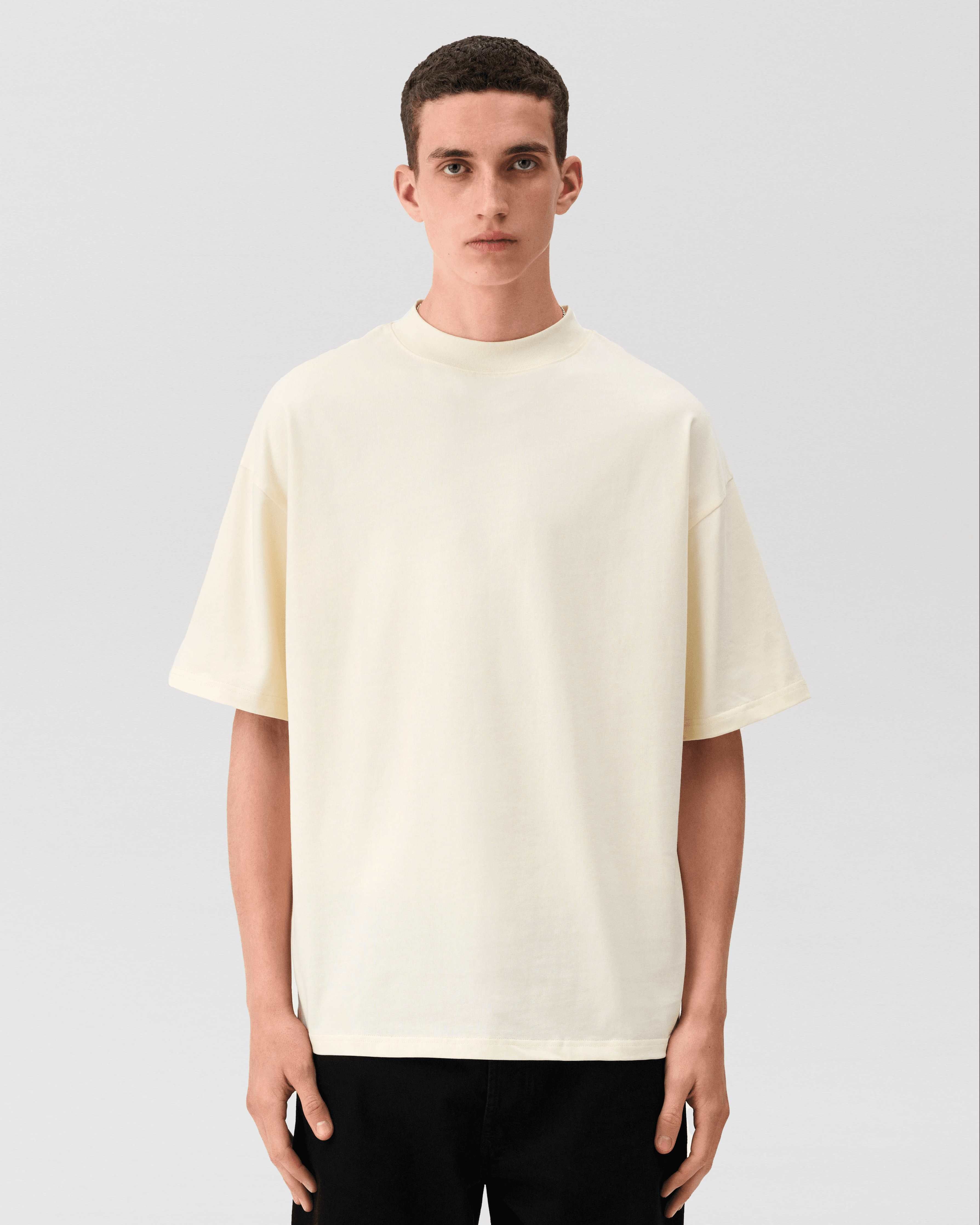 NEWKIND| Essential oversized t-shirt, off white t-shirt. t-shirt, oversized t-shirt, blank t-shirt, plain t-shirt
