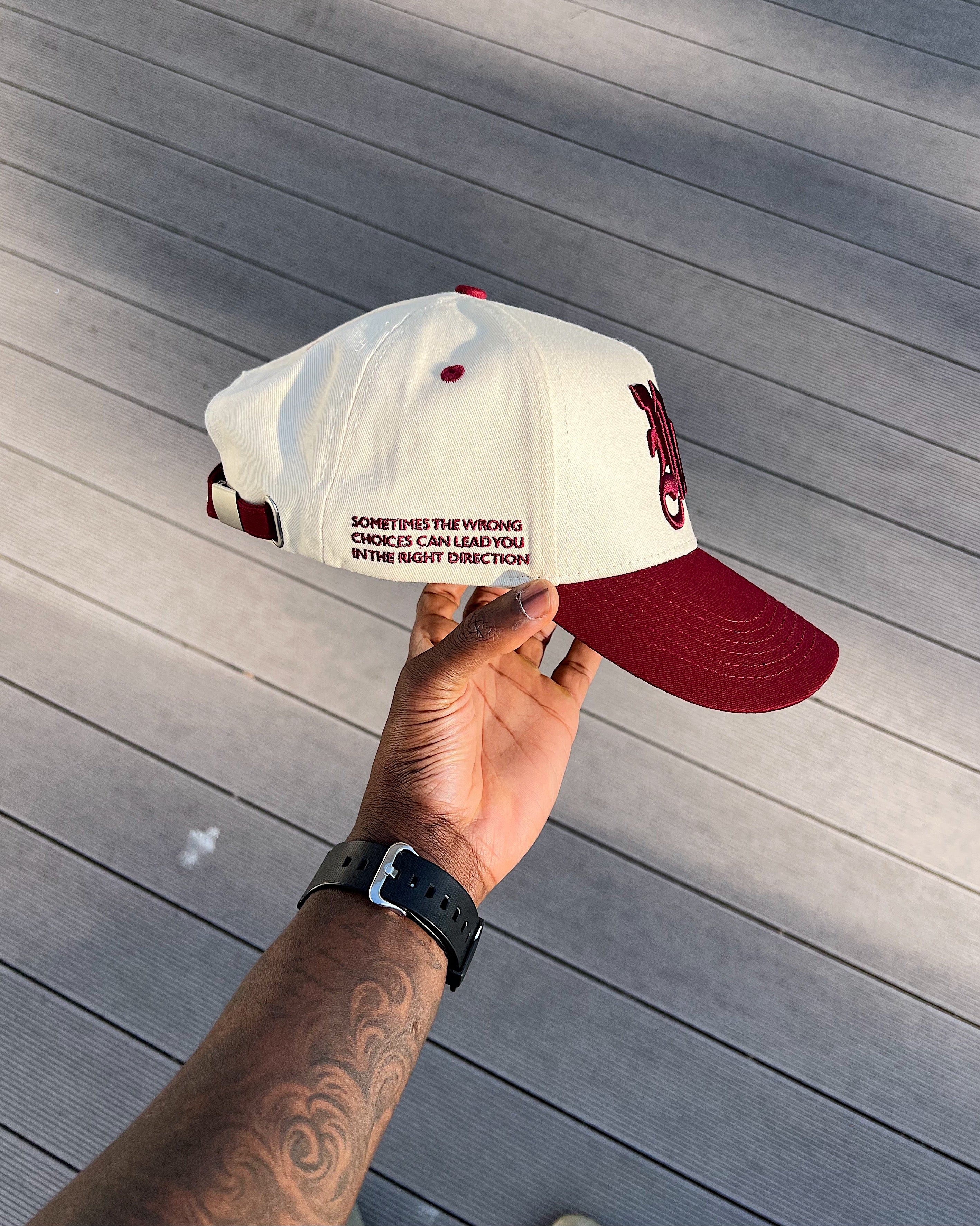 CHOICES BASEBALL CAP - MERLOT