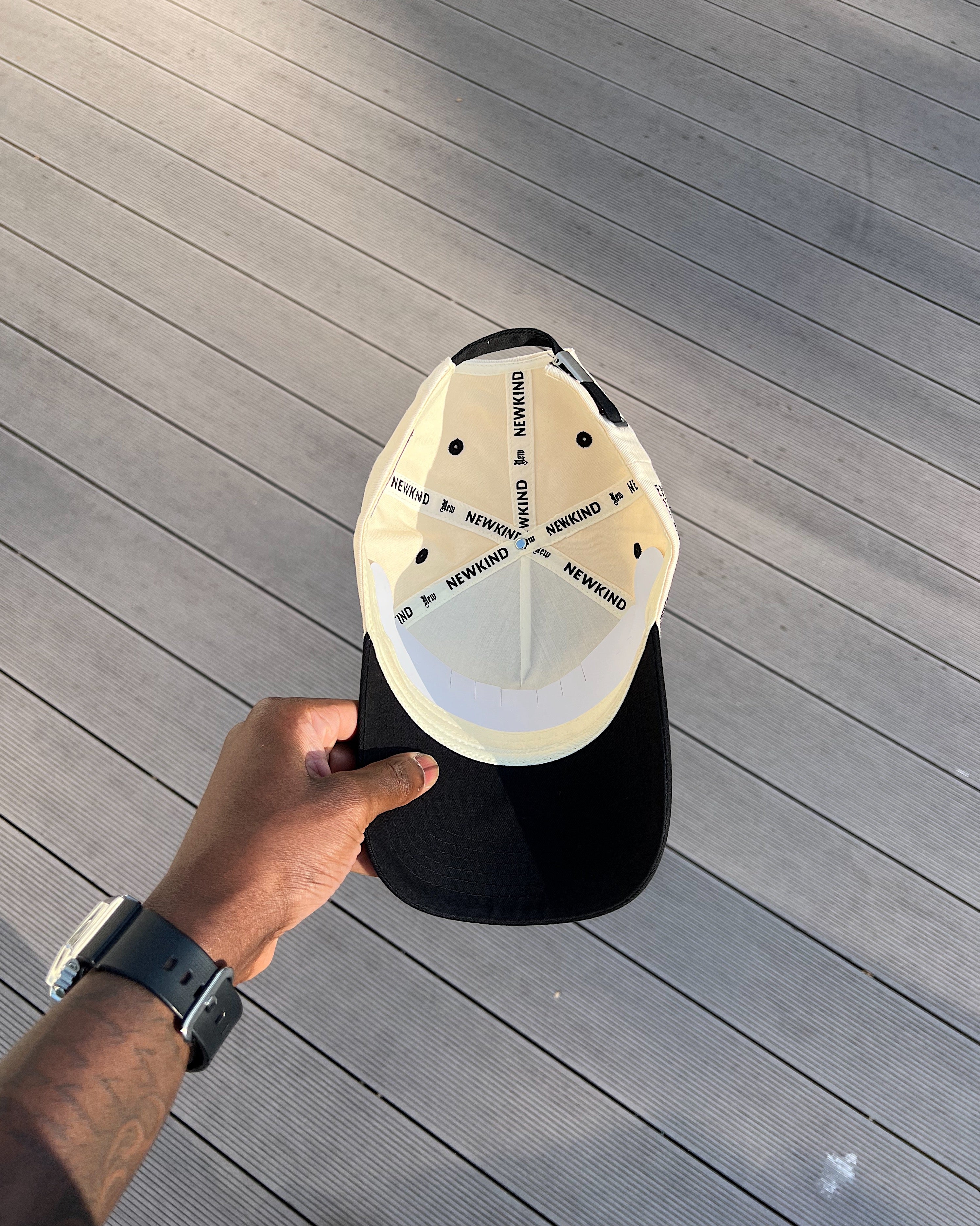 CHOICES BASEBALL CAP - IVORY / BLACK
