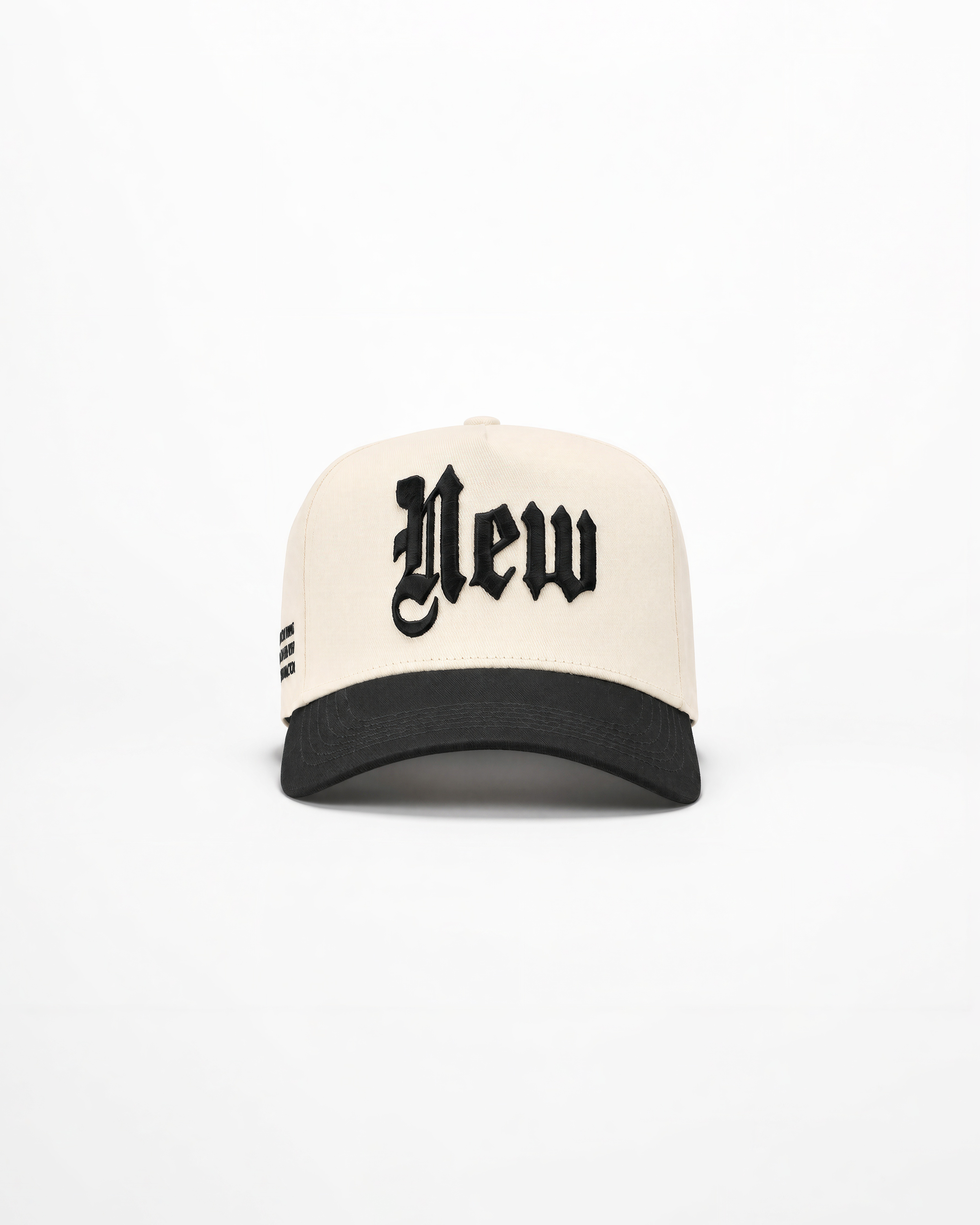 INITIAL CAP - IVORY / BLACK