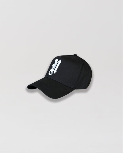 INITIAL BASEBALL CAP - BLACK
